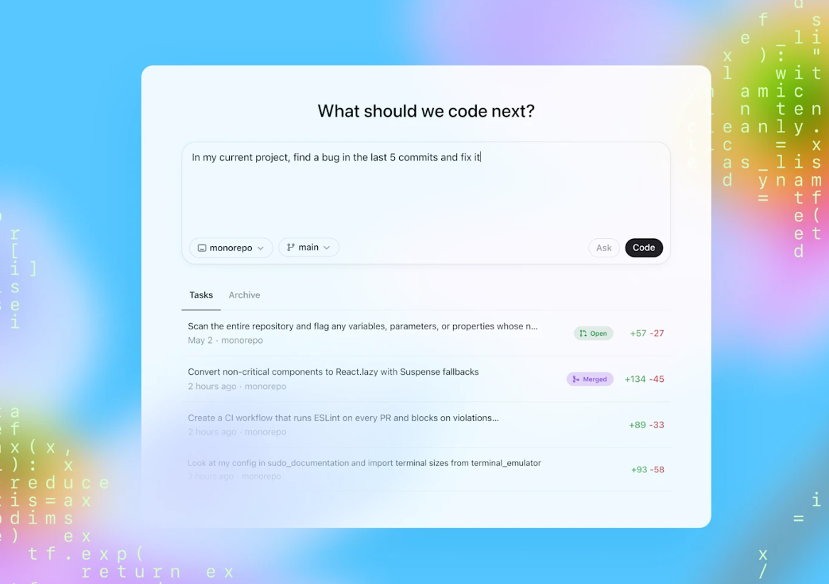 Top vibe coding framework - Openai Codex
