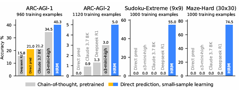 Hierarchical Reasoning Model Benchmark Performance