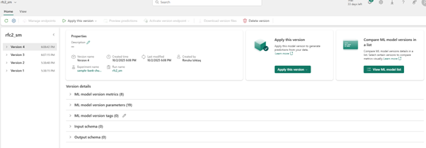 Model Versioning - Microsoft Fabric