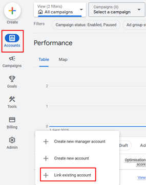 Data Factory/ Azure Synapse - Link Existing Accounts in Manager Account